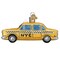 Old World Christmas 2.0 Inch Nyc Taxi Christmas Tree Ornament , Christmas Decor Yellow Black Checkers